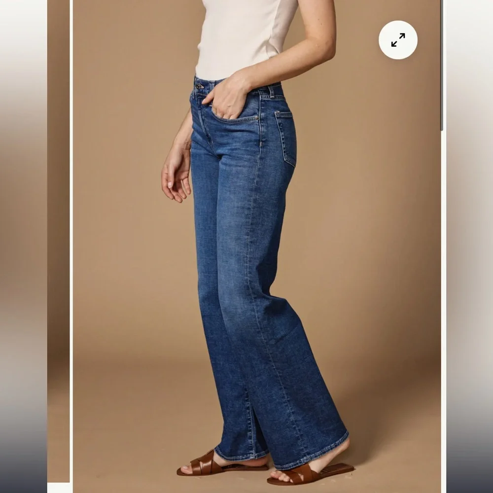 NWOT Edwin Marli Wide leg Jean, High Rise